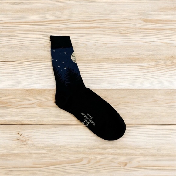 NWOT Jimmy Lion ET Extra Terrestrial Flying Bicycle Socks Size Medium / Navy - Picture 6 of 11